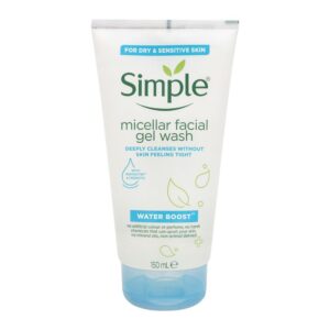 Simple Visit the Store Simple Water Boost Micellar Facial Gel Wash, For Dry & Sensitive Skin, 150ml