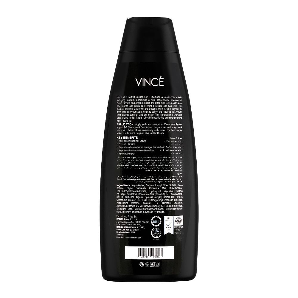 Vince Perfect Impact Men Shampoo 230ml - Image 2