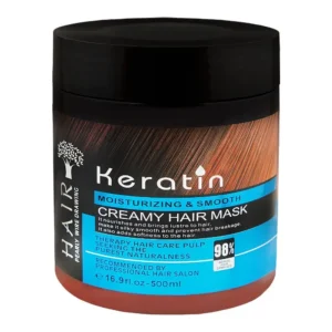 Keratin Moisturizing & Smooth Creamy Hair Mask, Vitamin B5, Amino Acid, For Damaged Hair, 500ml