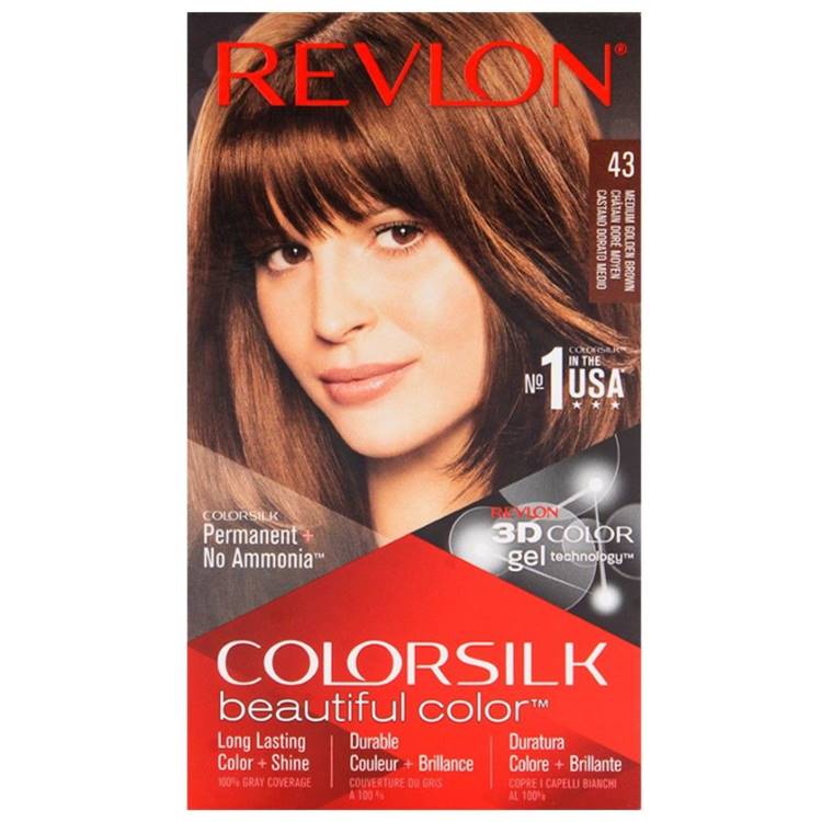 Revlon Hair Color ColorSilk (Medium Golden Brown 43)