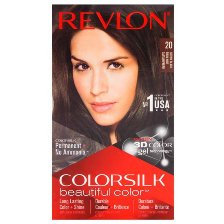 Revlon Hair Color ColorSilk (Brown Black 20)