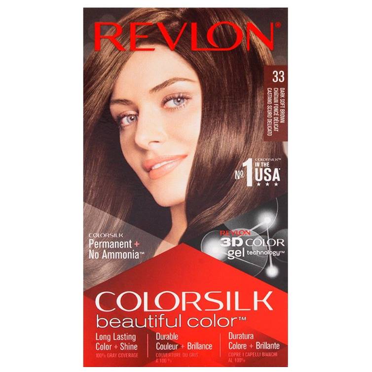 Revlon Hair Color ColorSilk (Dark Soft Brown 33)