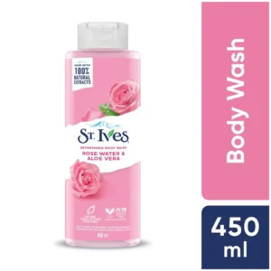 St. Ives Refreshing Body Wash with Rose Water & Aloe Vera 450ml