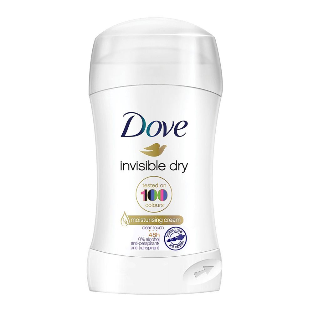 Dove 48H Invisible Dry Anti-Perspirant Deodorant Stick 0% Alcohol 40ml