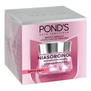 Pond Bright Miracle Ultimate Clarity Day Cream, Niasorcinol, SPF15, PA++ 45g