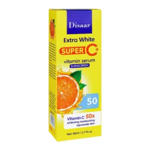 Disaar Extra White Super C+ Vitamin Serum Sunscreen SPF50 80ml