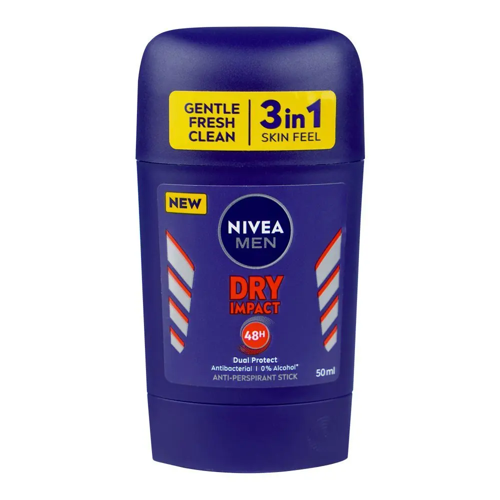 Nivea Men Dry Impact Dual Protect Anti-Perspirant Deodorant Stick 50ml