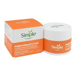 Simple Protect' N' Glow Antioxidant Vitamin C+E+Ginger Root Brightening Gel Cream 50ml