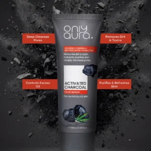 Only Aura Activated Charcoal Face Wash 100ml